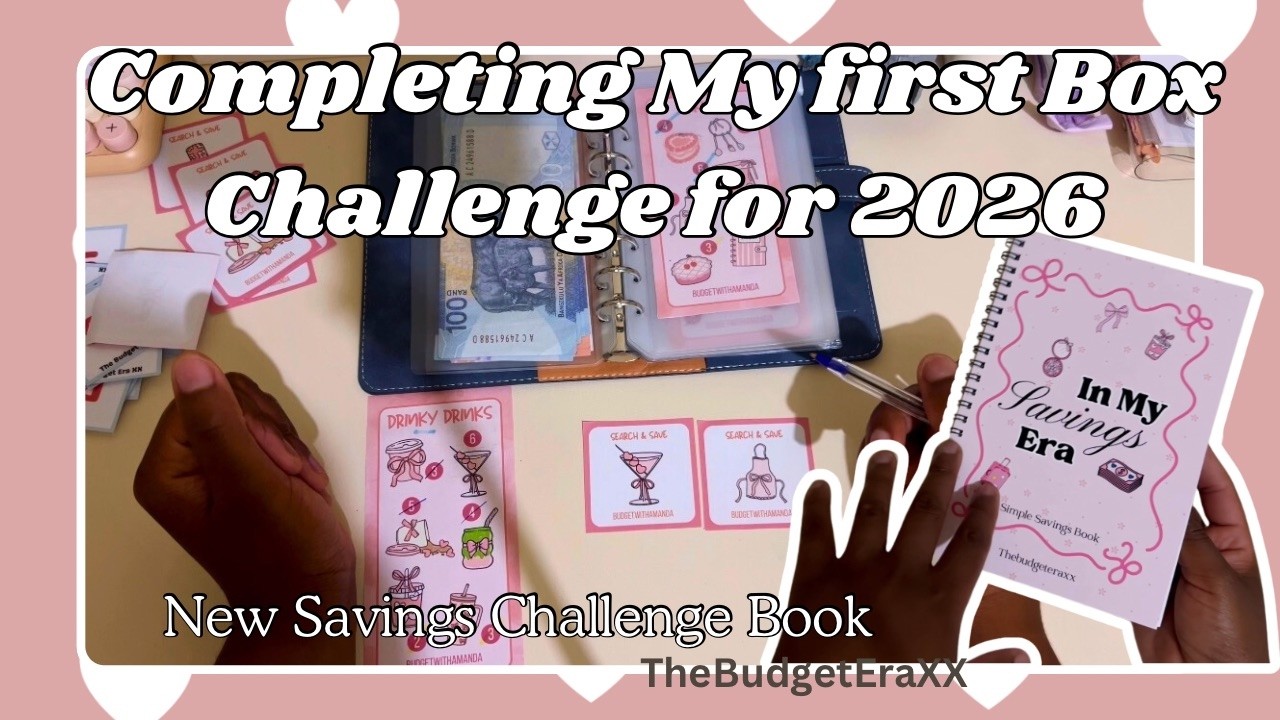 My First Savings Challenge Book Is Here! | I Completed the First Box Challenge (How Much I Saved)