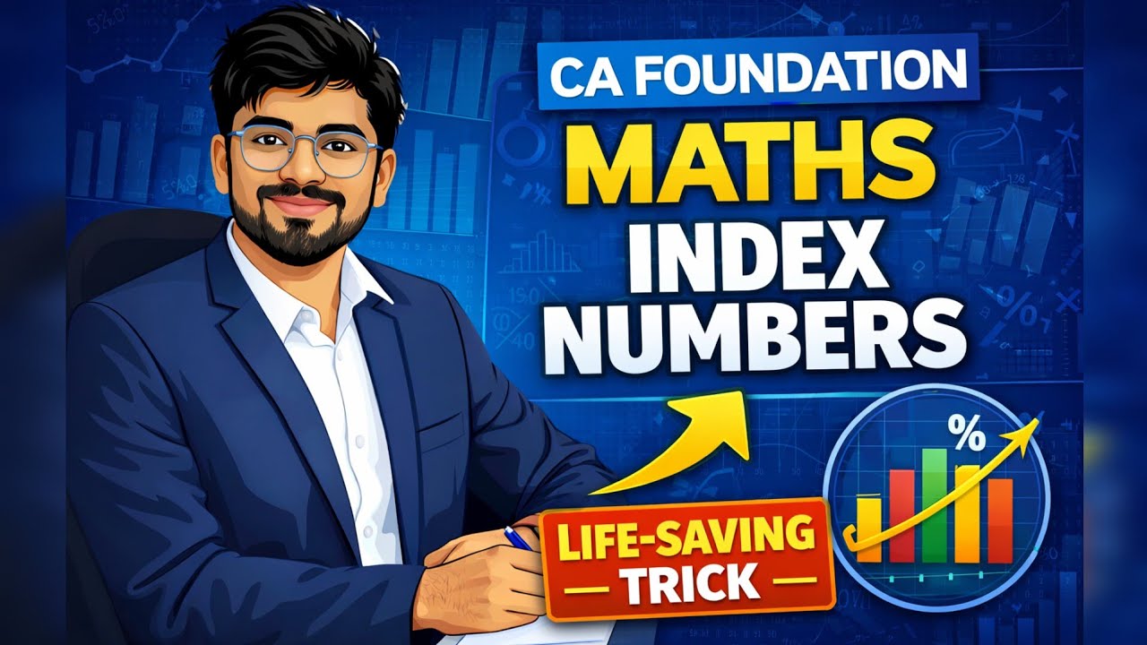 L110 | Index Numbers Exercise | CA Foundation Maths | Scoring Chapter 🚀 | Lecture 110