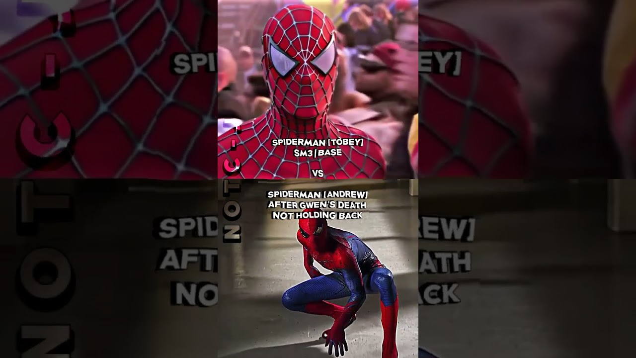 SPIDERMAN TOBEY ALL FORM VS SPIDERMAN ANDREW ALL FORM #battle