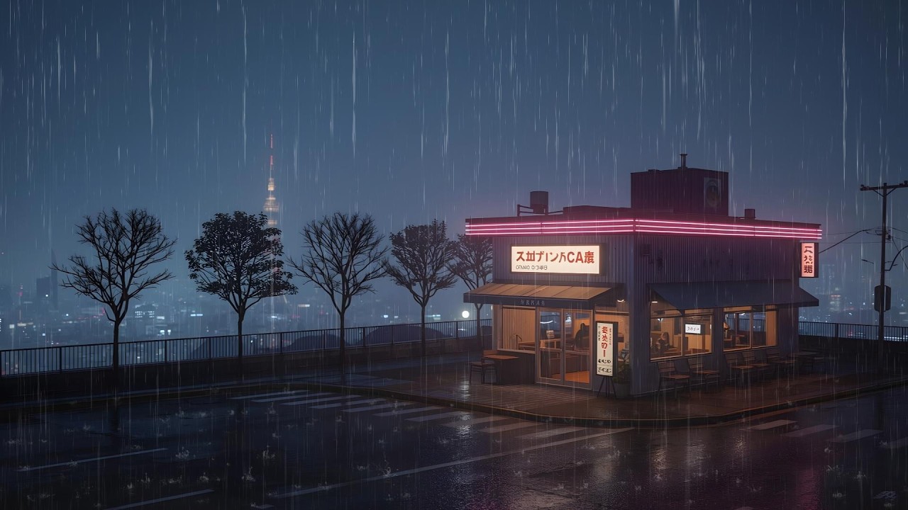 Tokyo Streets in the Rain at 3 AM 🌧️ | Calm Sleep Lofi