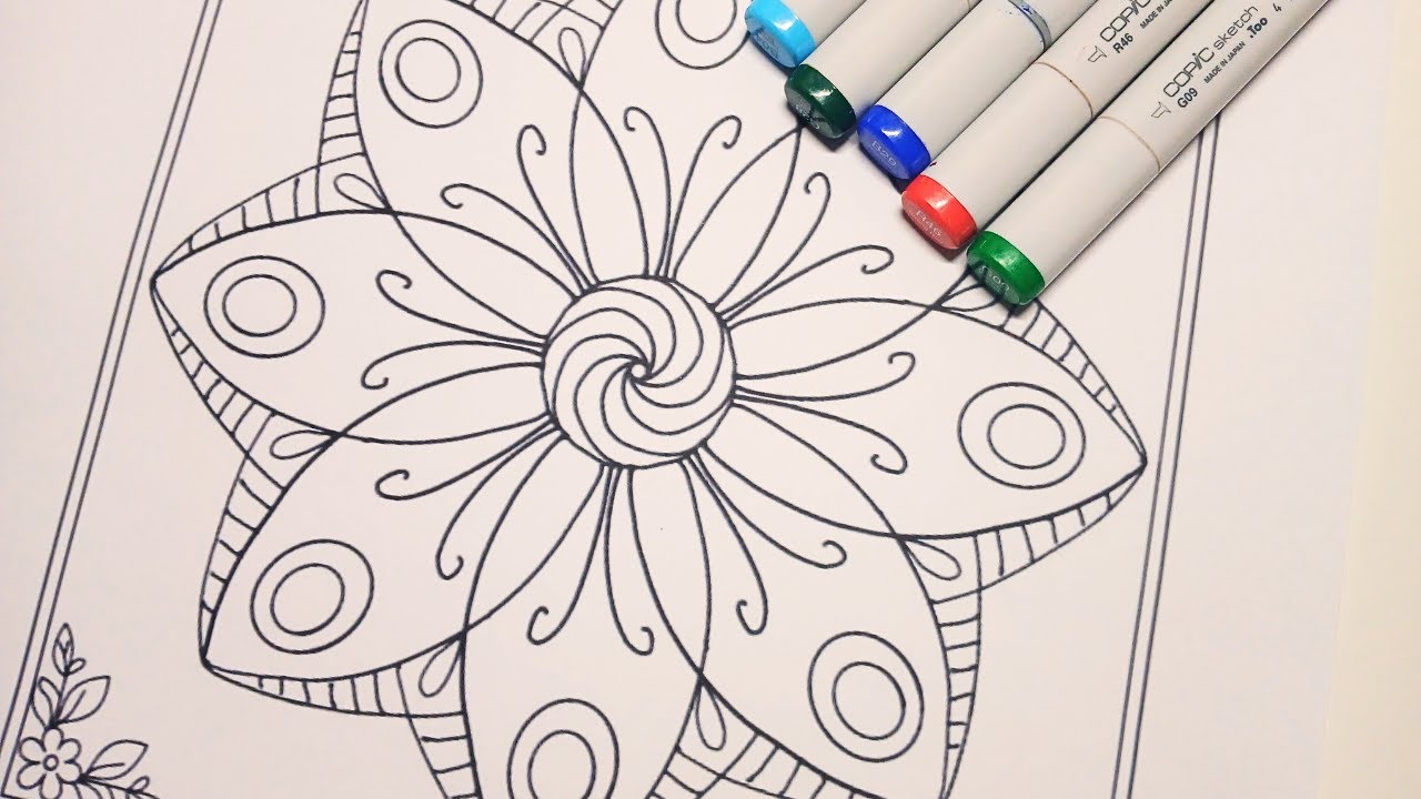 LIVE - Cozy Mindful Design Coloring / Self Care Saturday