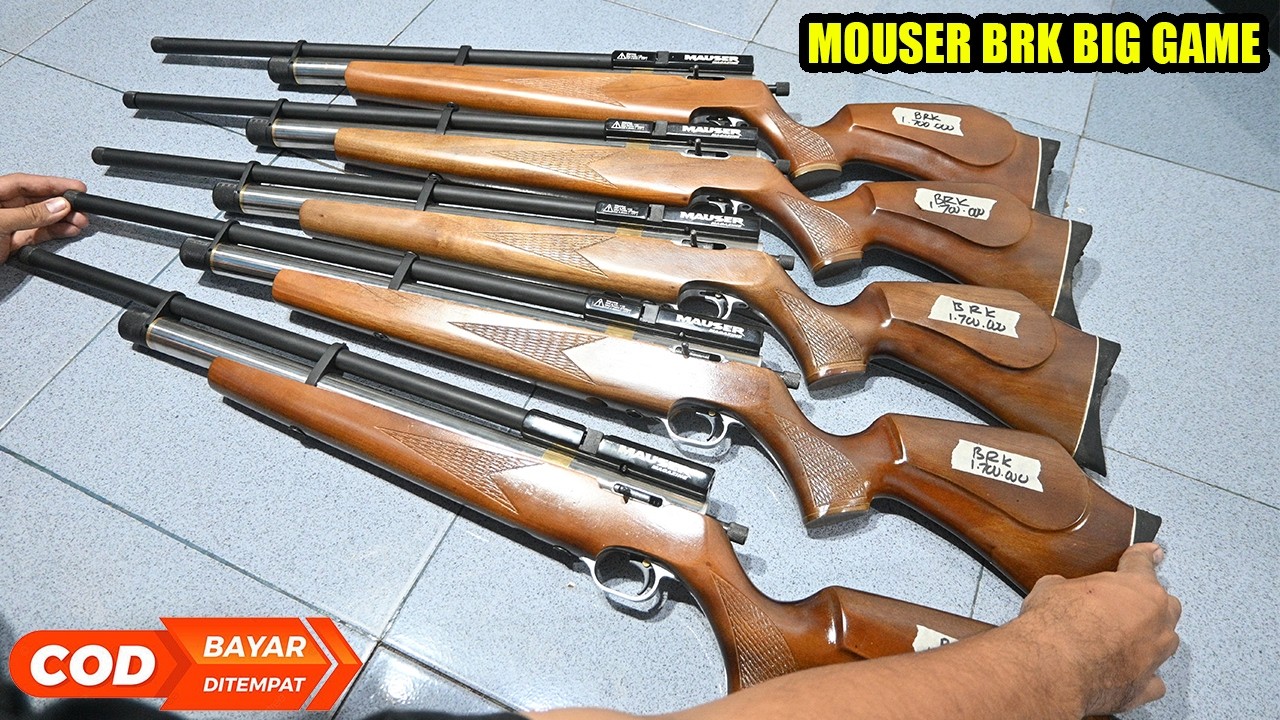 HARGA SENAPAN ANGIN PCP MOUSER LOKAL BIG GAME (SERI BRK FULL STOK)