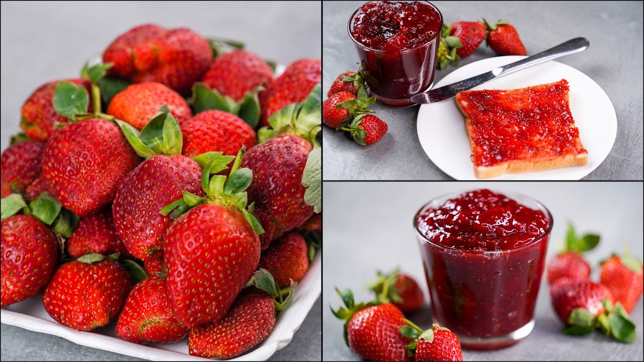 Strawberry Jam Recipe | Home Made Strawberry Jam | Easy Strawberry Jam Recipe | N'Oven