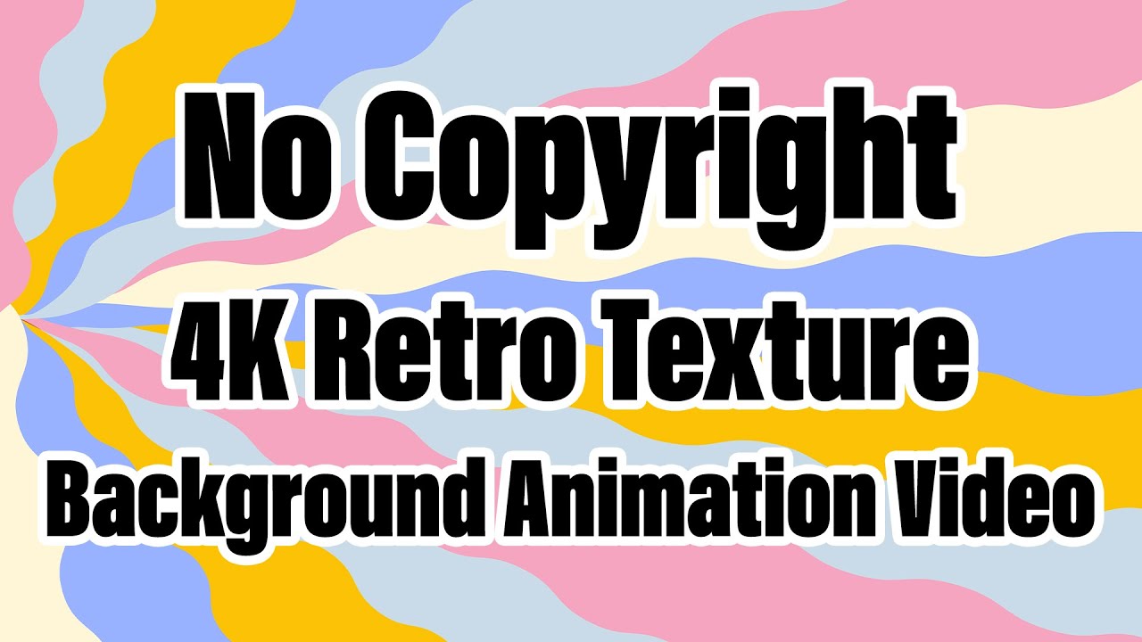 4K Retro 60s 70s 80s Texture Background Animation Video #3 - Footage - Screensaver - No Copyright