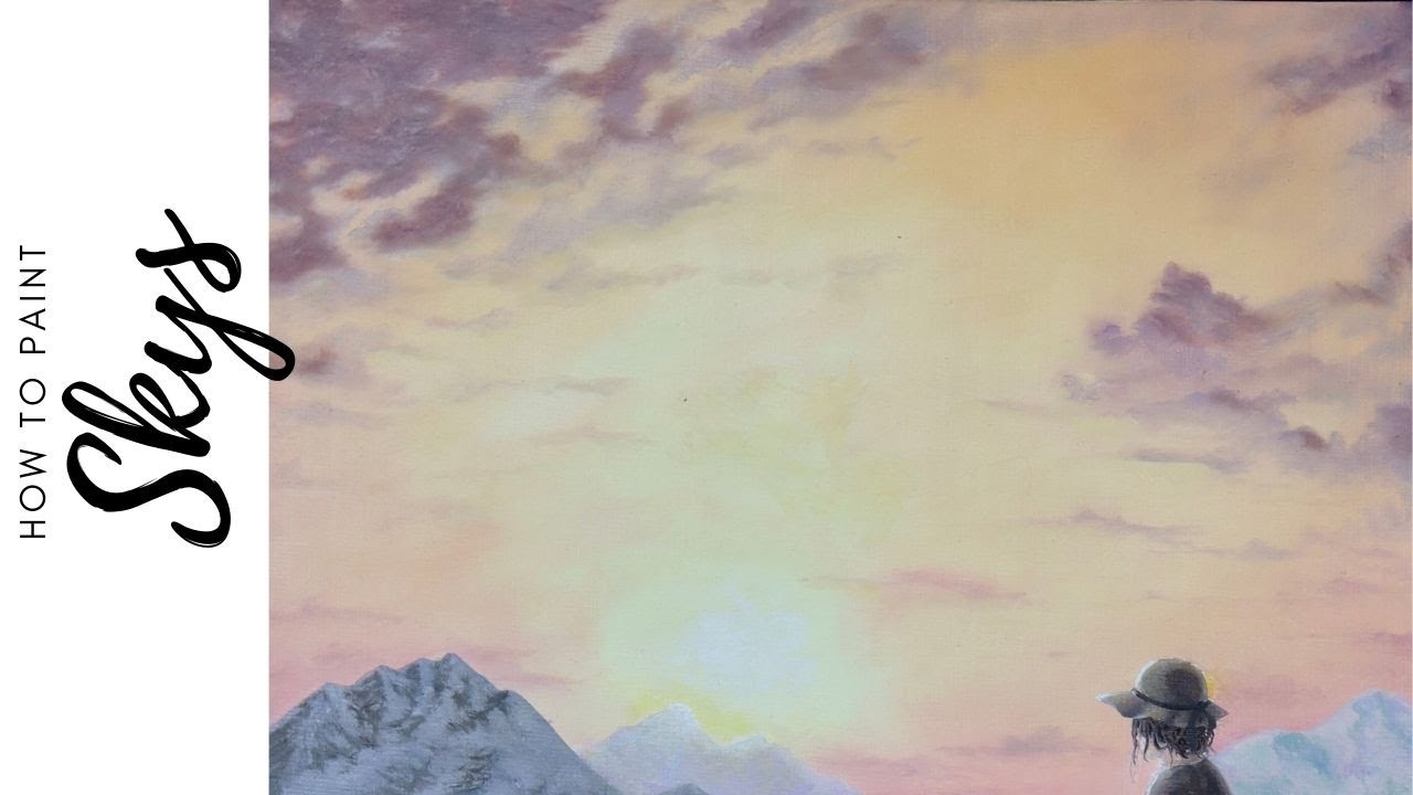 Paint A Sunset For Beginners | Oil Paint An Easy Sky
