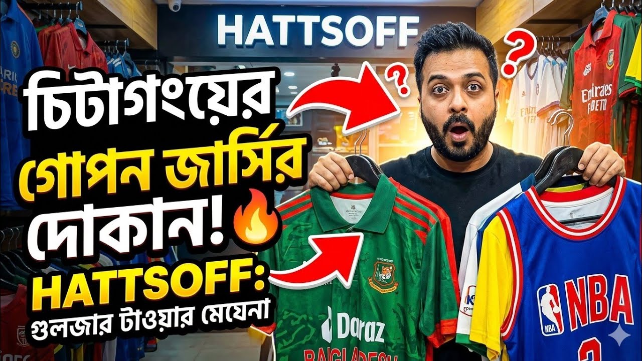 গোপন জায়গায় আসল আর নকল রিয়াল মাদ্রিদের জার্সি খুঁজতে এসেছিলাম।