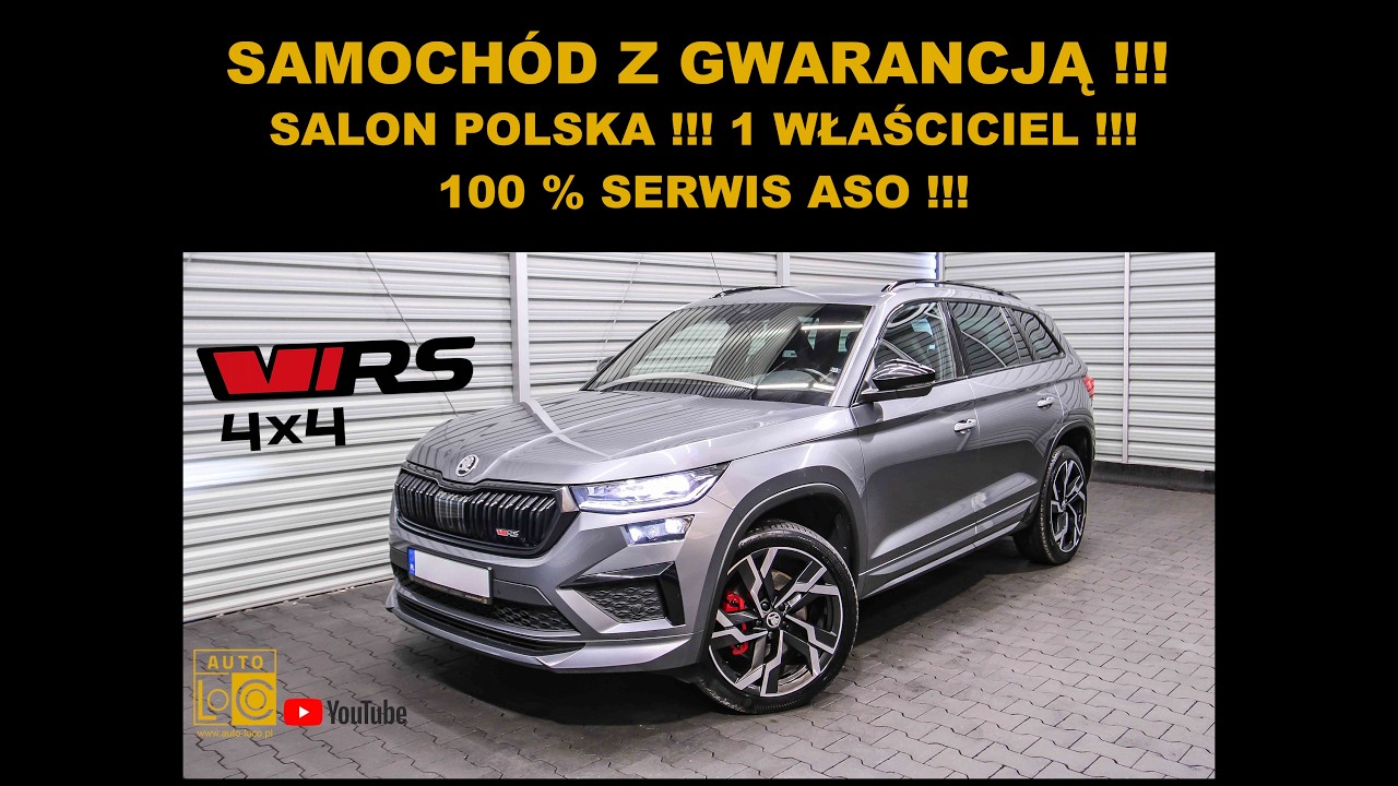 auto-leszno.otomoto.pl - Prezentacja SKODA KODIAQ VRS 4 x 4 AUTOMAT DSG  AUTOTEST LESZNO