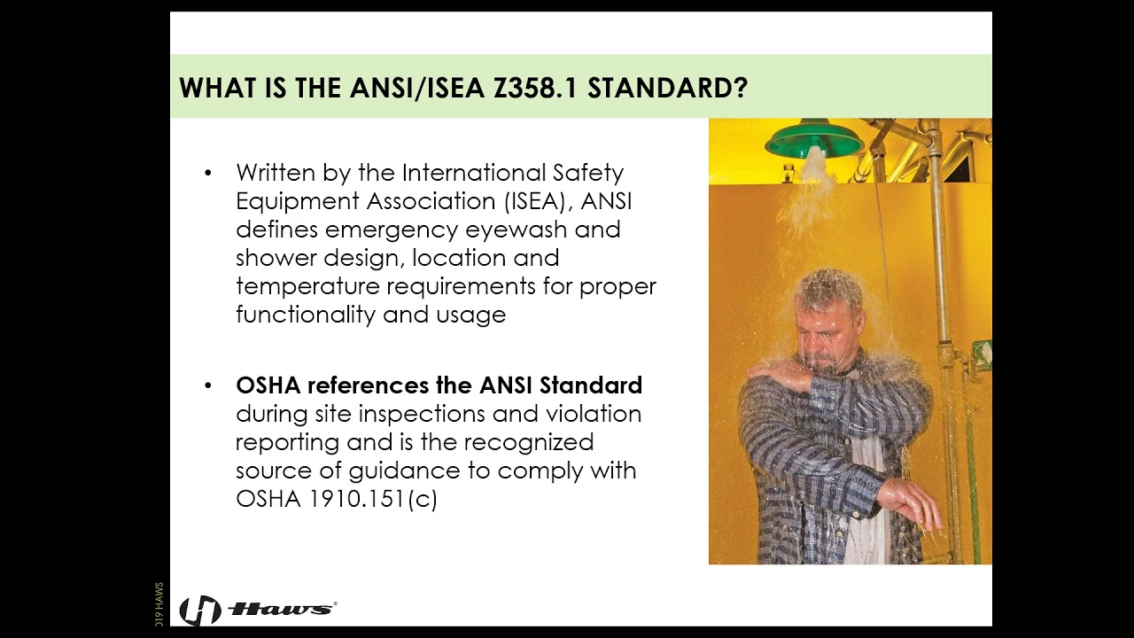 A Comprehensive Guide to ANSI Z358 1 and Emergency Shower Eyewash Compliance
