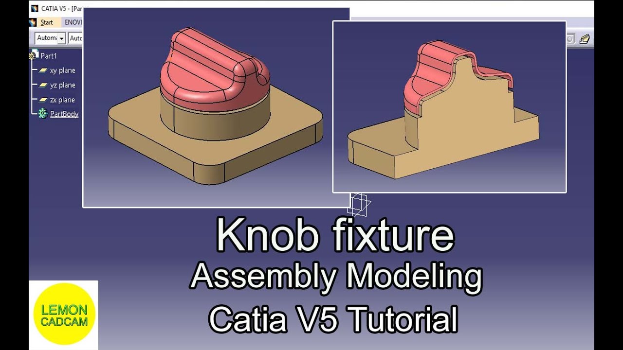 Knob fixture, Catia