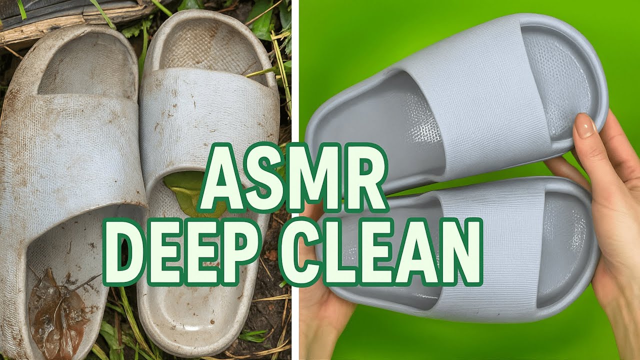 ASMR Deep Cleaning 🧼 MUDDY Shower Slides Restoration (Scrubbing & Tapping Sounds) #asmr