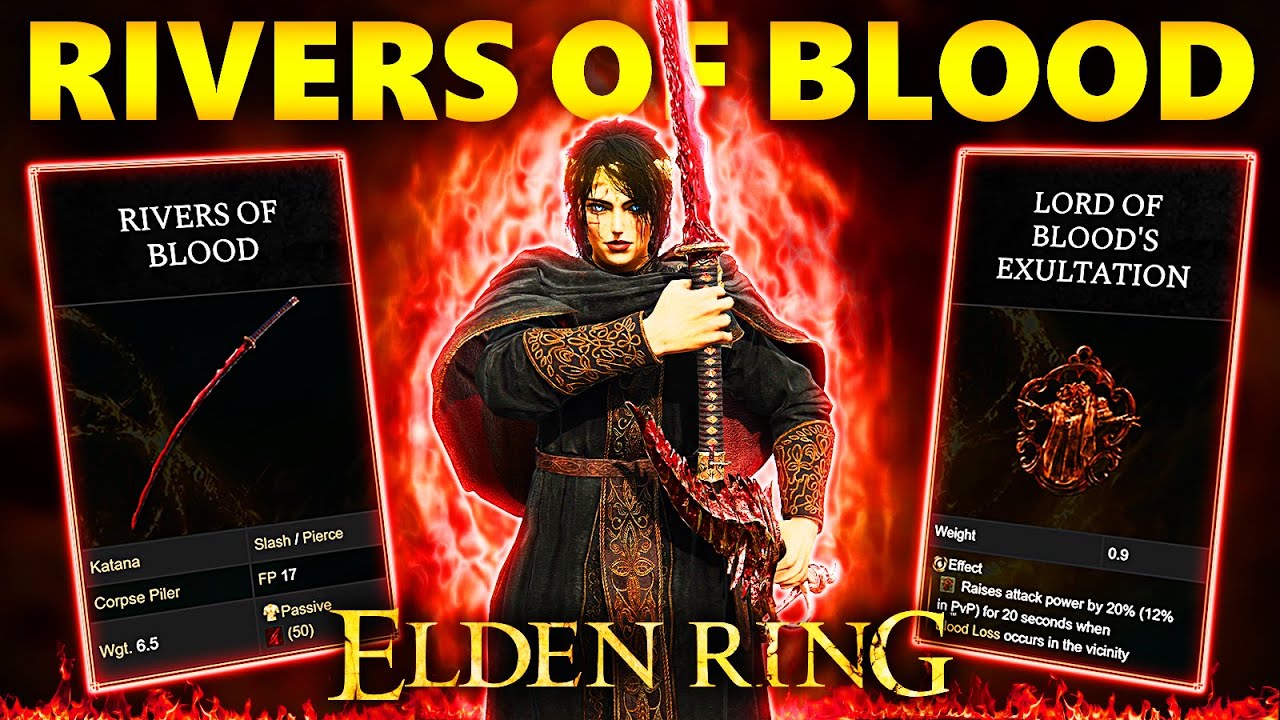 THIS OVERPOWERED RIVERS OF BLOOD BUILD MELTS NG+7 BOSSES! (Elden Ring Patch 1.16)