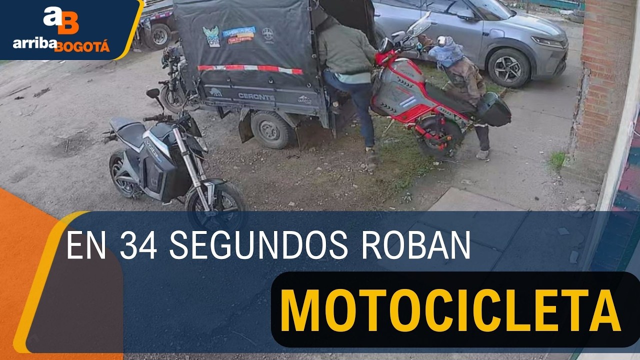 Insólito robo en Fontibón: montan motocicleta en un motocarro y huyen | CityTv