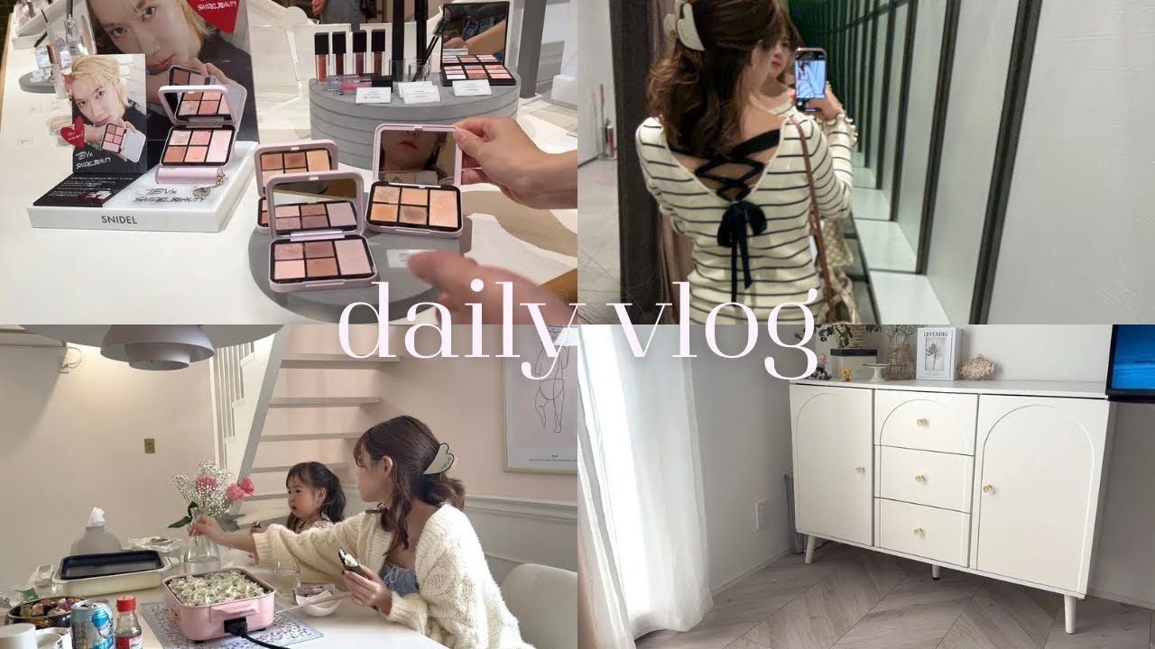 【vlog】充実したゴールデンウィーク🥀リビング収納の見直し・キャビネット購入／物欲の春全開の日々🛍