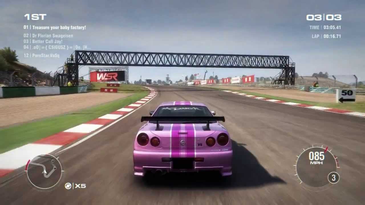 GRID 2 Multiplayer Gameplay: Tier 2 Best Upgrade Setup for Nismo Skyline R34GT-R Z-Tune