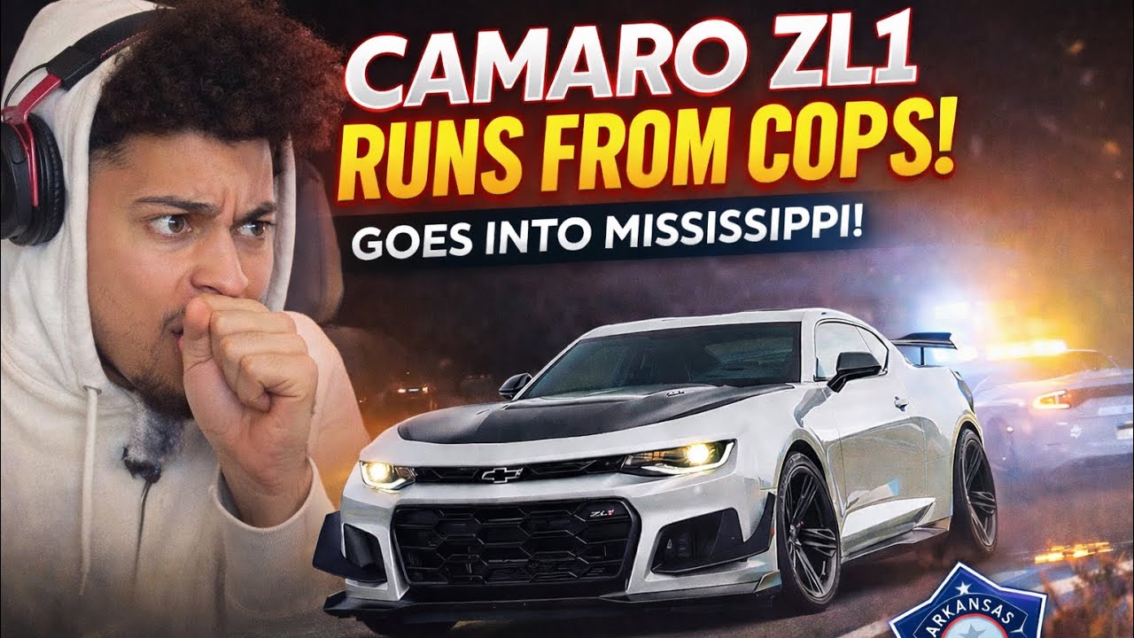 CAMARO ZL1 CROSSES STATE LINES TO AVOID ASP (ARKANSAS STATE POLICE CHASE REACTION)!! 