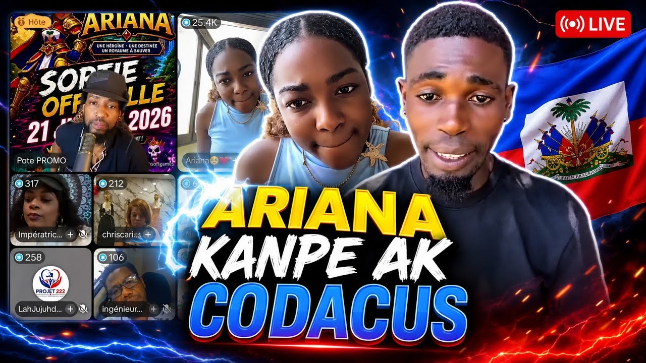 👁P&egrave;p La Dedouble Sou ARIANA, Yo Mandel Poul Sipote CODACUS Ki Pral Nan Yn Konkou An 