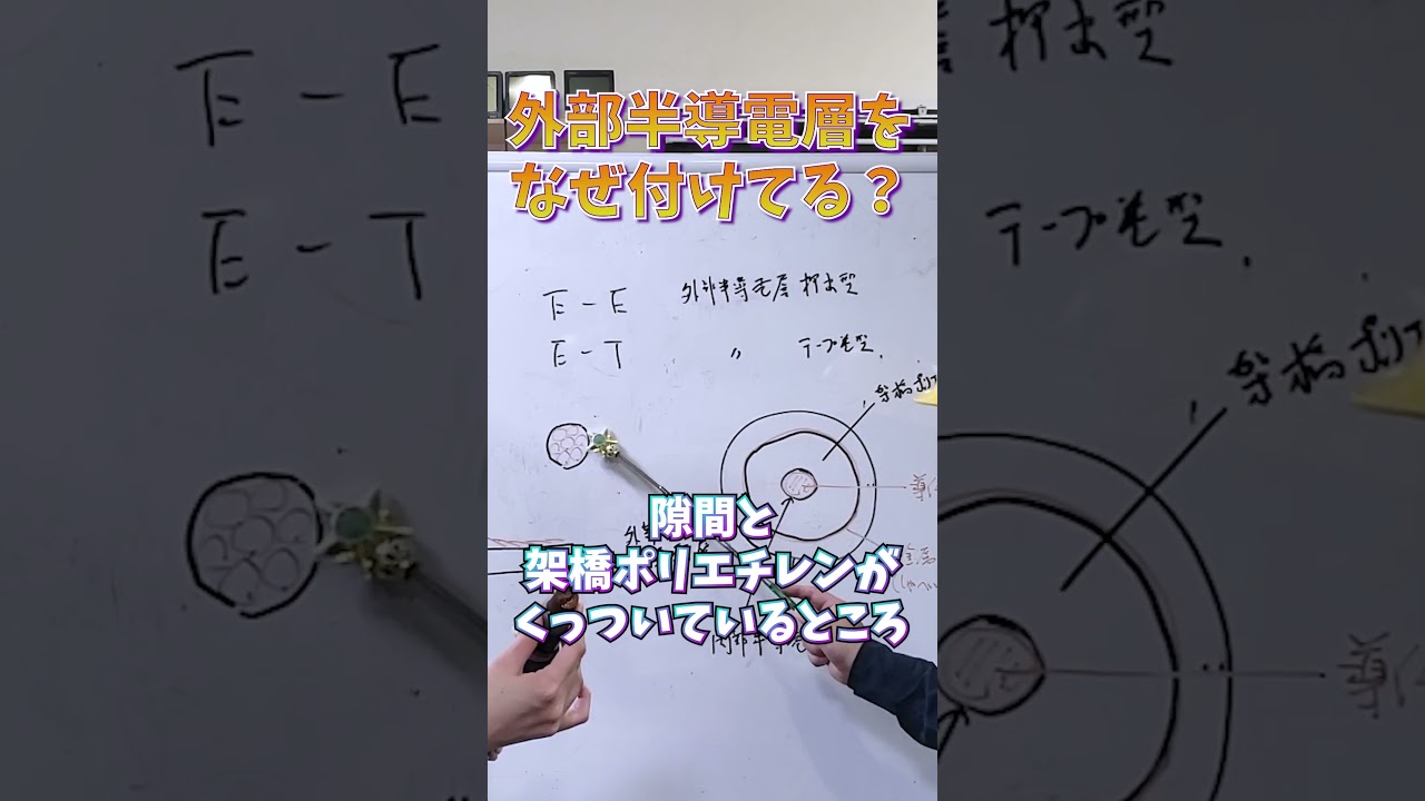 ケーブルシースに表記されてる、【EE】って何？カフェジカあきら先生に聞いてみた！ #電気主任技術者#高圧ケーブル #ケーブル #電気保安