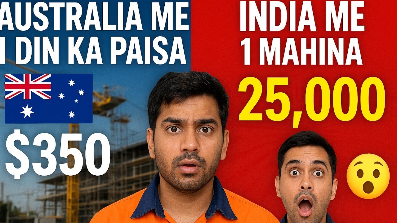 💰 Australia Me 1 Din Ki Kamai = India Me 1 Mahine Se Zyada! 🇦🇺 | Real Salary & Expenses