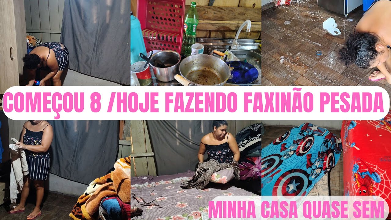 COMECEI 8 ALGUNS DIAS LIMPANDO SÓ MEIA BOCA/HOJE FAZENDO FAXINÃO PESADA 
