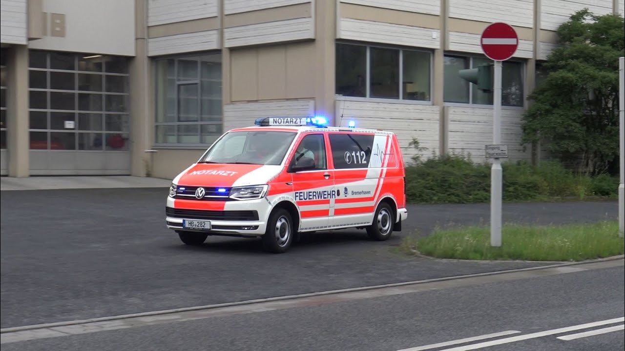 HLF, neues VW T6 NEF & RTW Berufsfeuerwehr Bremerhaven
