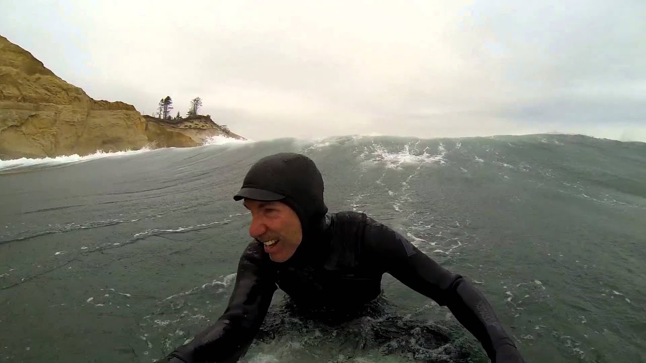 1-1-14 Surf session Cape Kiwanda