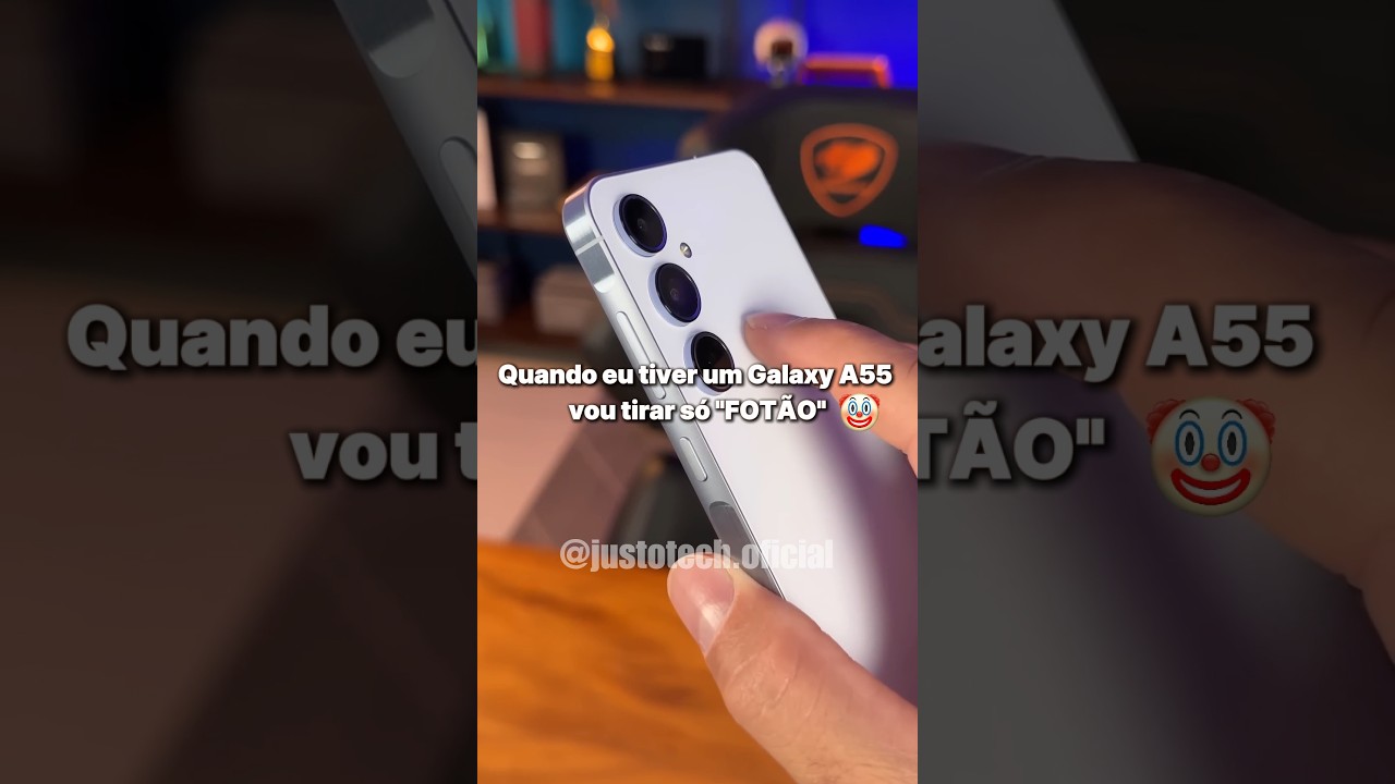 A TAL DA C&Acirc;MERA DO GALAXY A55? &Eacute; BOA OU N&Atilde;O? #samsung #celular #celulares #galaxya55 #a55