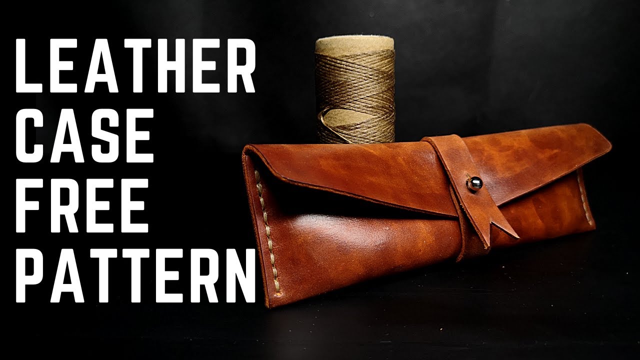 Making a leather pen case and PDF pattern free