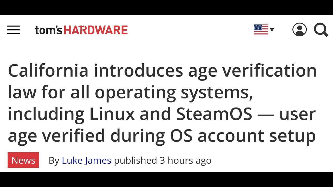 Verifica dell'età nei Sistemi Operativi? Abbiamo bisogno di Linux.