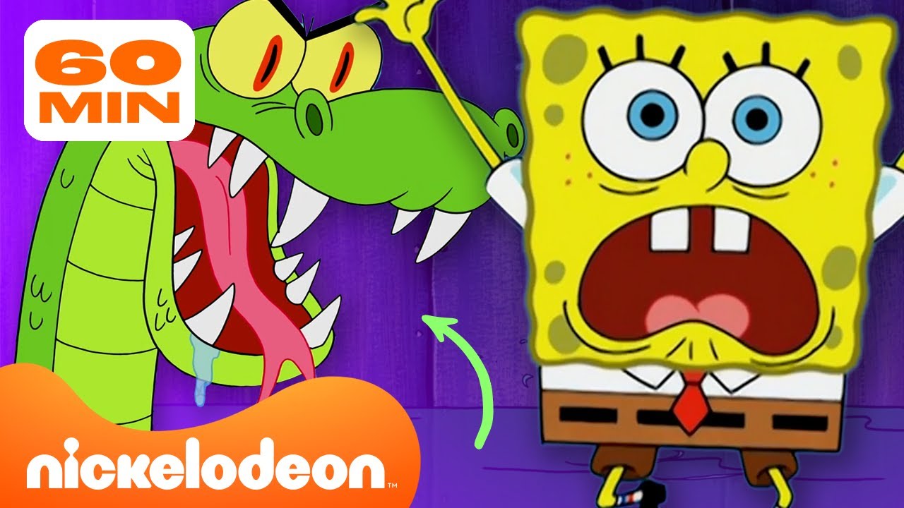 SpongeBob | 60 MINUTI dei mostri marini più strani di SpongeBob! 😱 | Nickelodeon Italia