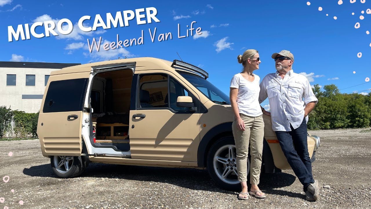 Cute Little Micro Camper With Movable Kitchen For Indoor And Outdoor Cooking On The Road