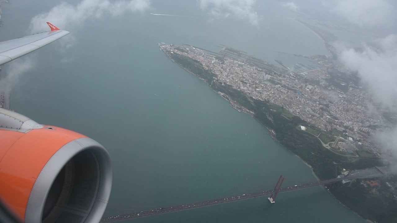 Easyjet Airbus A319 Takeoff from Lisbon (LIS)