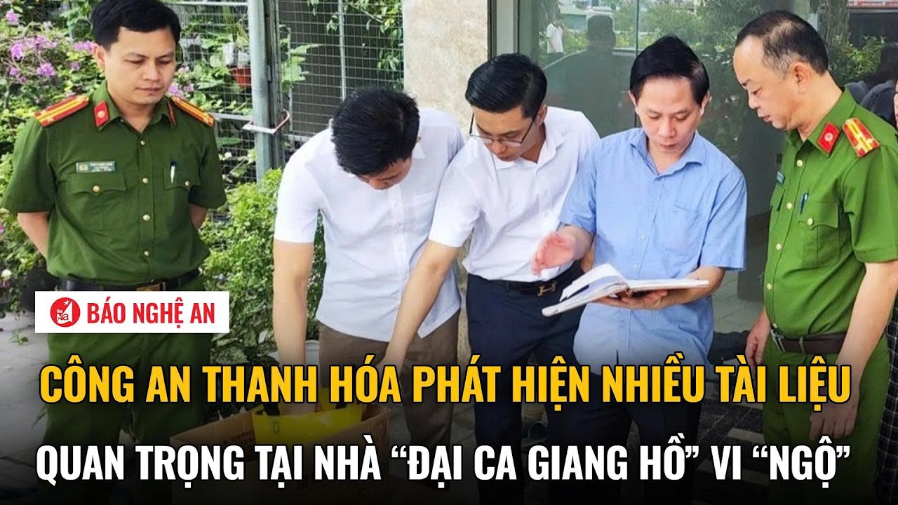 Nóng: Công an Thanh Hóa phát hiện nhiều tài liệu quan trọng tại nhà “đại ca giang hồ” Vi “ngộ”