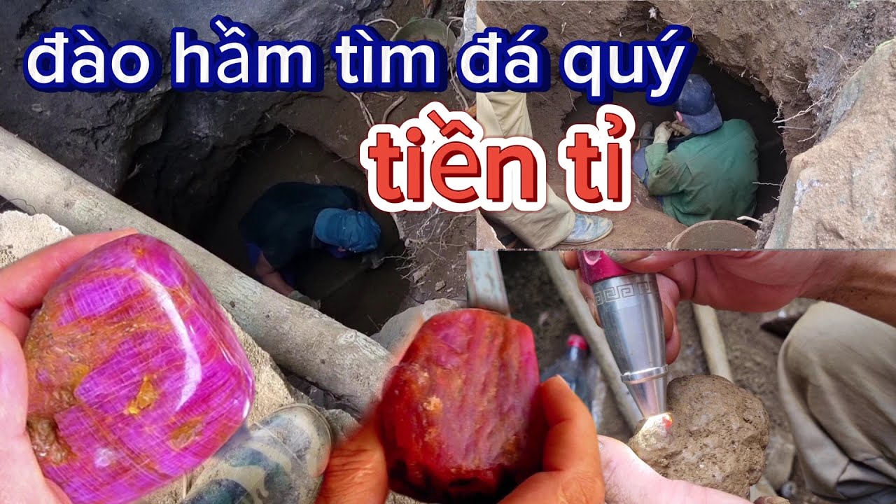 xâm nhập bãi khai thác đá quý tiền tỉ của người dân luc yên _ yên bái / Đá ruby