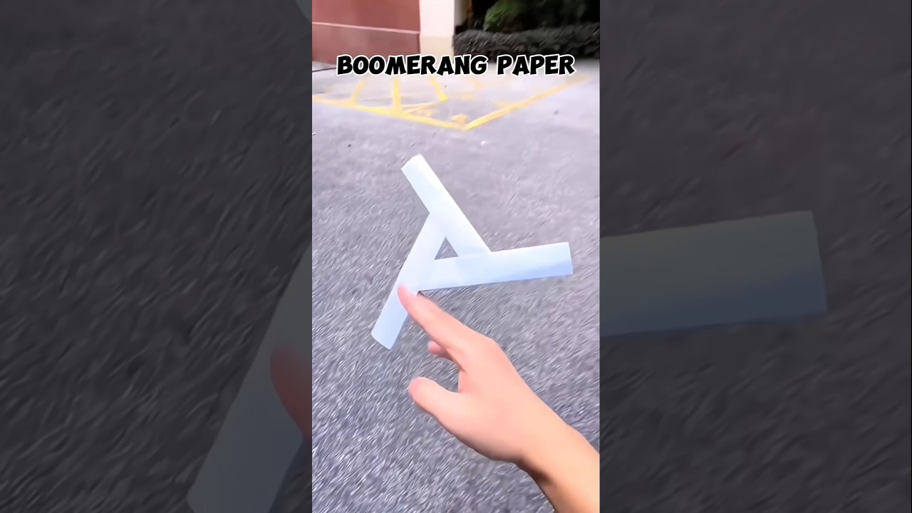 素晴らしい紙のトライブーメラン DIY (チュートリアル)