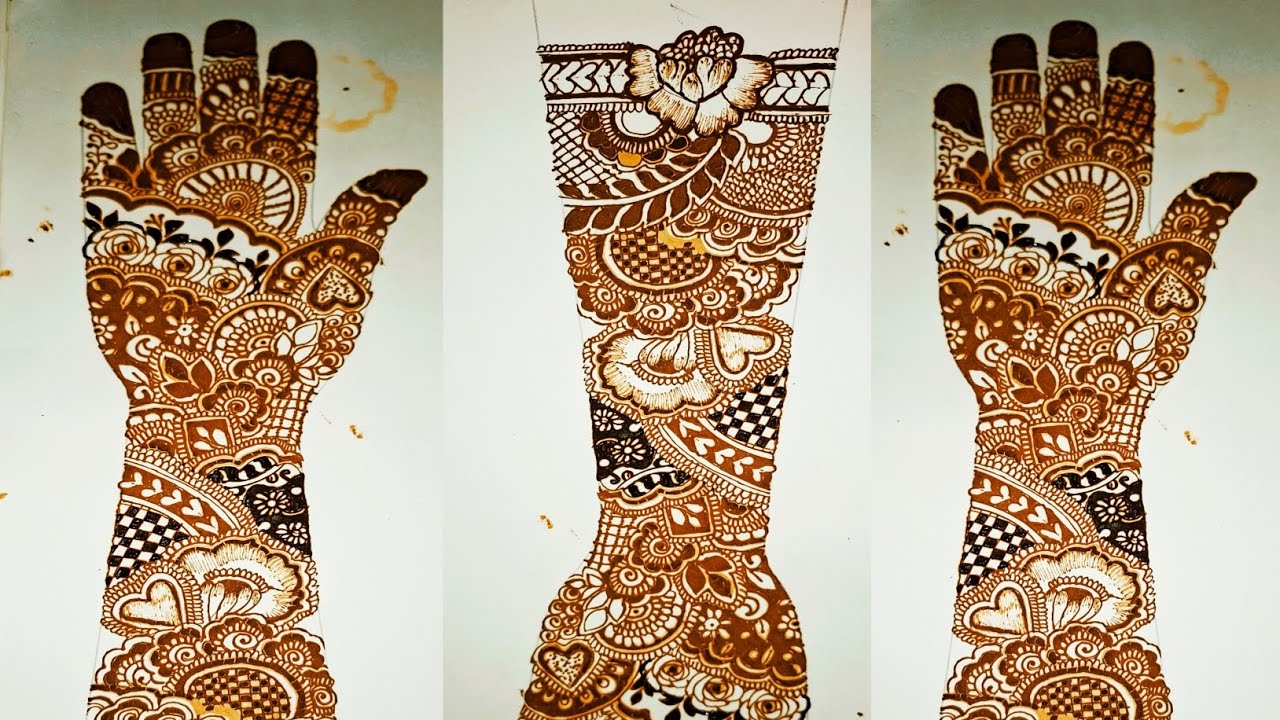 Elegant Full Hand Bridal Mehndi Design 🌸  रॉयल ब्राइडल फुल हैंड मेहंदी डिजाइन 👑   #Mehndi 