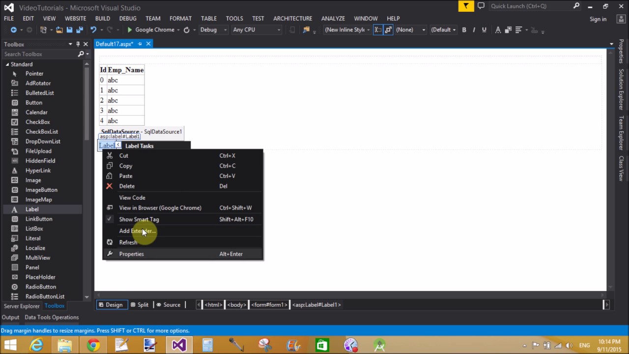 Find Total Number of records in Gridview when it bind with SqlDataSource