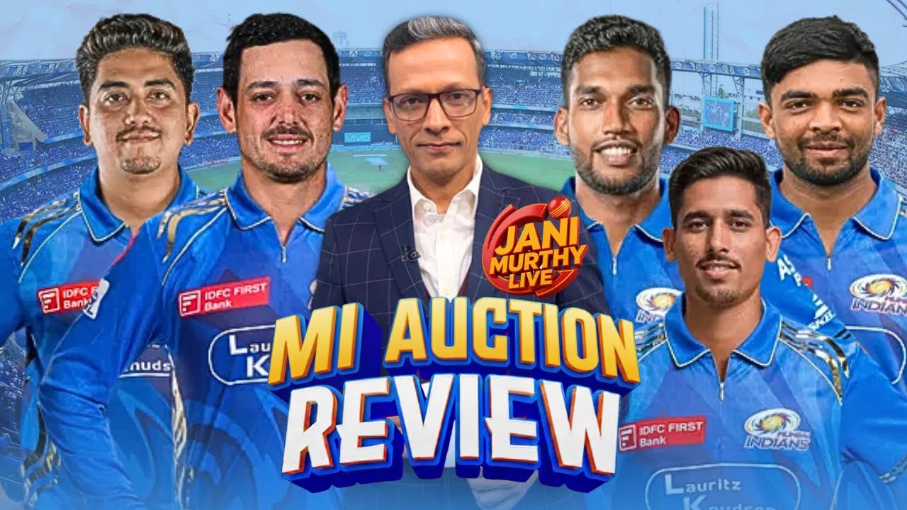 Mumbai Indians Auction Review | MI Squad Analysis | TATA IPL 2026 | Live with Jani🔴