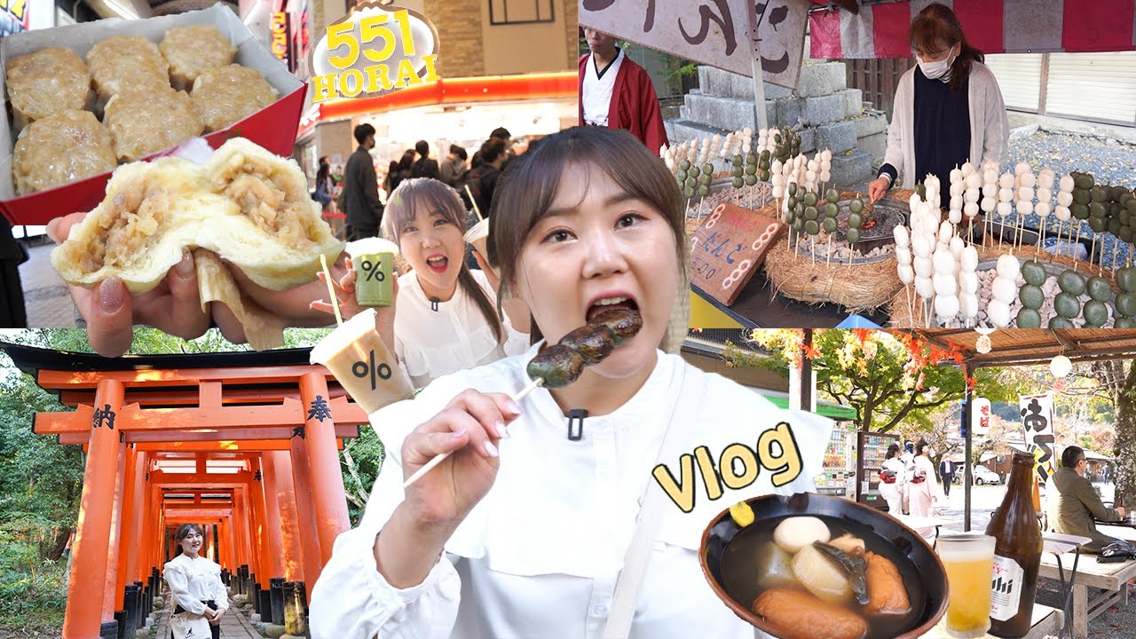 🇯🇵 Мукбанг в Киото#1☕️% кофе, пельмени Хораи, Арасияма, замок Нидзё, храм Фусими Инари