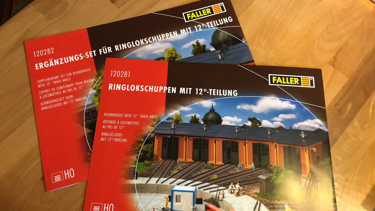 Faller 120281 & 120282 Ringlokschuppen...