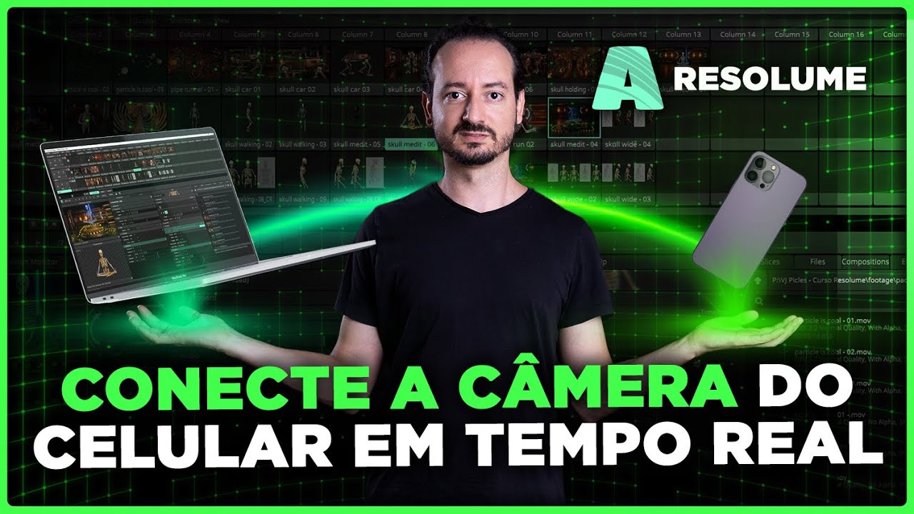 Como Conectar a Câmera do Celular no Resolume