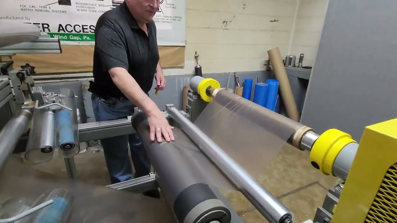 CAC's WrinkleSTOP anti-wrinkle roller for paper, film, foil, textile and nonwoven webs.