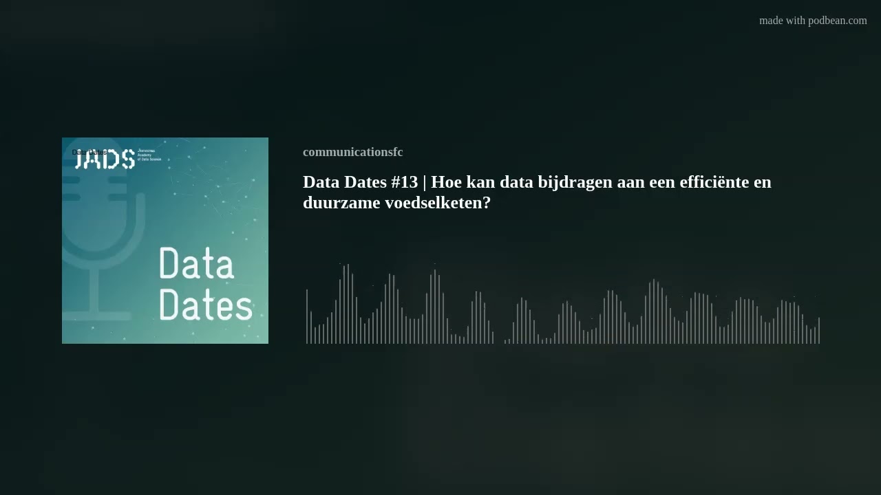 Data Dates #13 | Hoe kan data bijdragen aan een efficiënte en duurzame voedselketen?