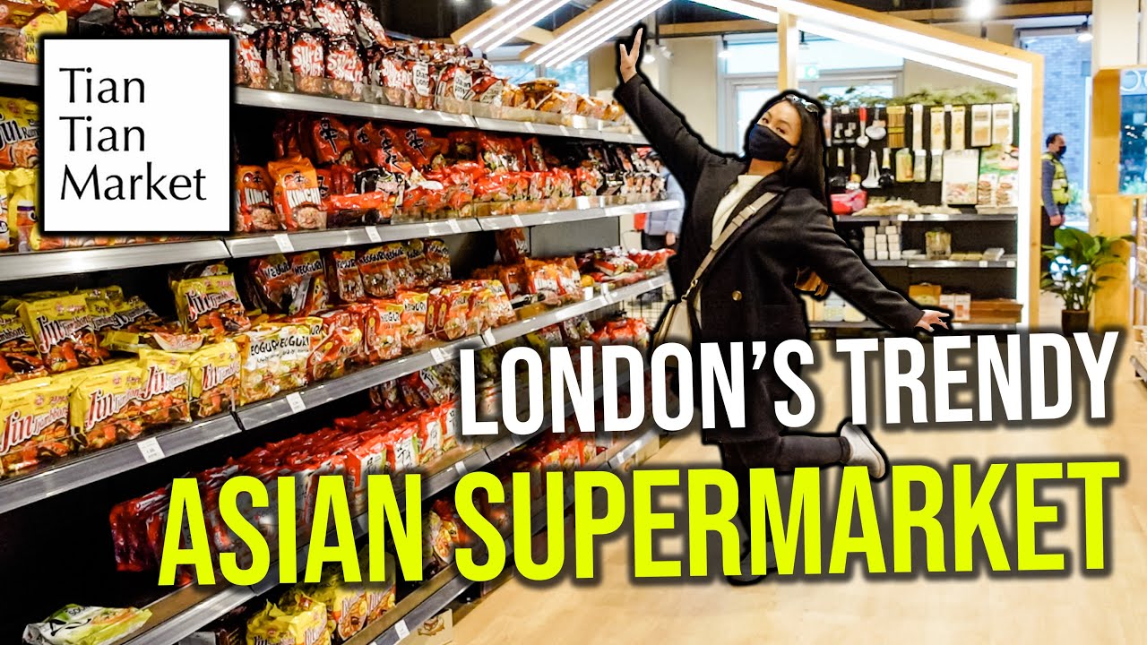 New ASIAN SUPERMARKET in LONDON | TIAN TIAN MARKET Tour | Food Shopping - itsonlyjoyce