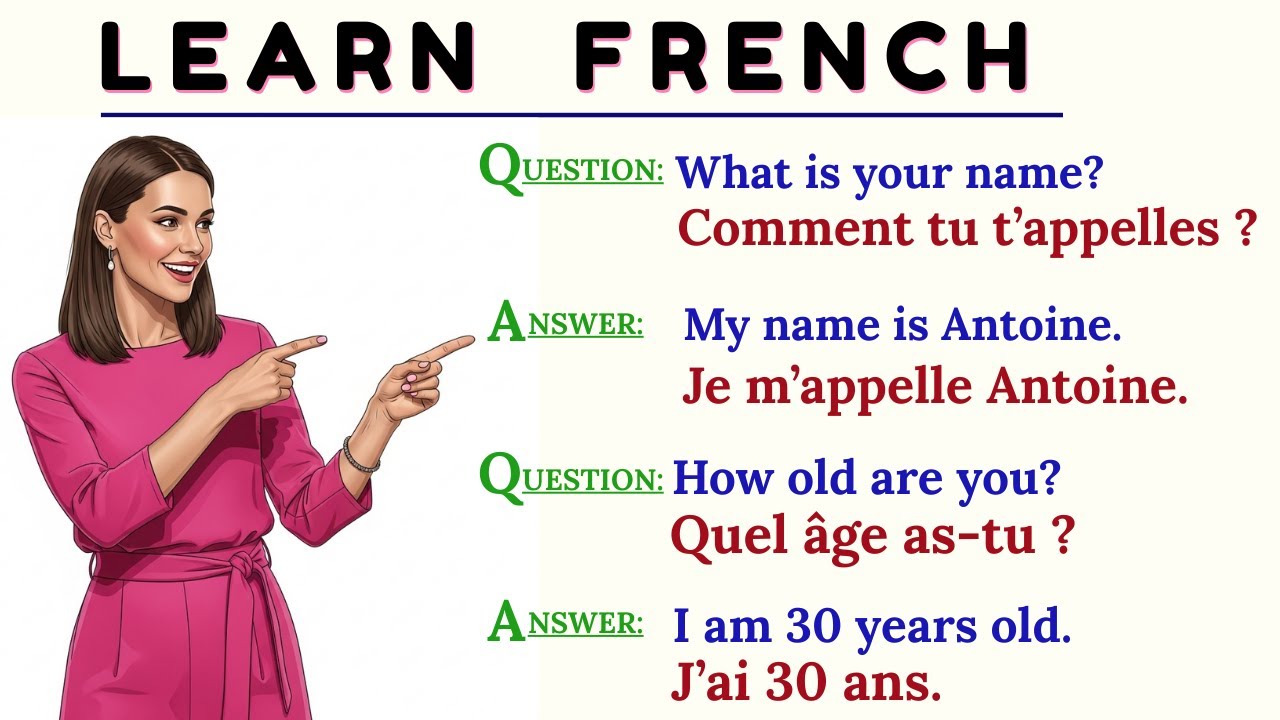 Everyday life Basic French Conversations  for French Learners | Apprendre le français | Learn French
