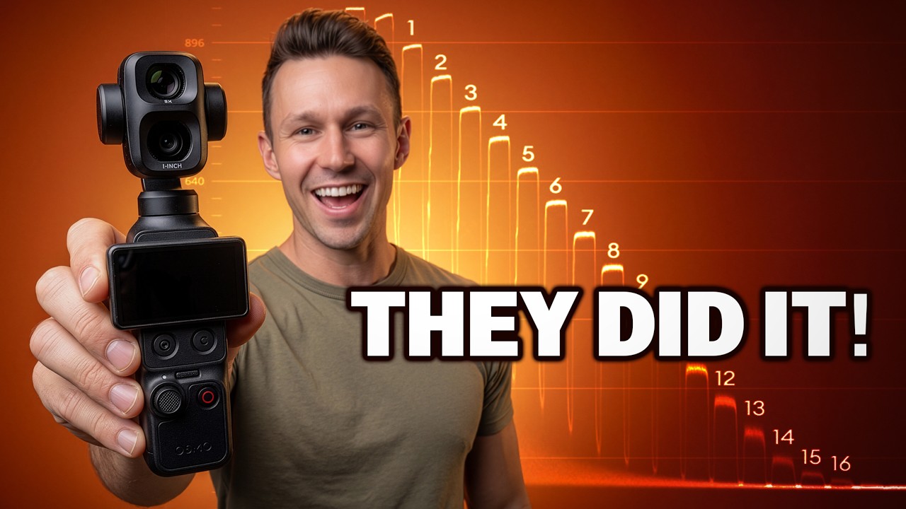 17 Stops?! Cine D just tested the DJI Osmo Pocket 4P and I'm Still in Shock!