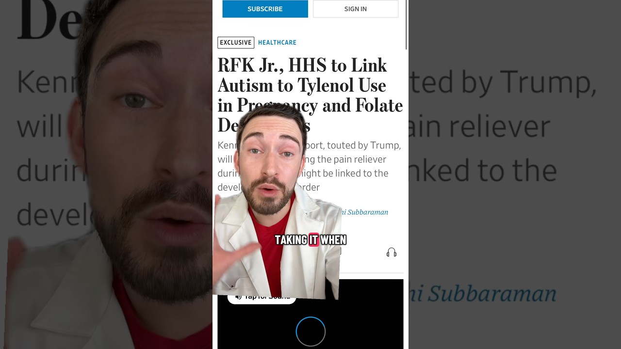 Tylenol & autism? 🚨 Does it cause autism if you take it when pregnant? Pharmacist Reviews #autism