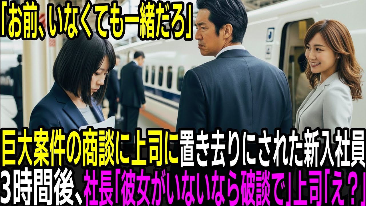 「お前のチケットいらないよなw」大事な商談で上司に置き去りにされた新人社員。2時間後、商談の席で相手の社長「彼女が来ないなら破談で」上司「え？」