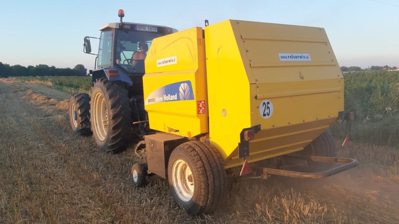 ☆ Prasowanie słomy 2020 ☆ New Holland 7740 & New Holland BR550 ㋡ MrDawido