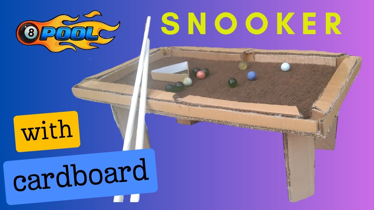 How to Make a Snooker [ Pool ] Table with Cardboard ||  Creative DIY Craft