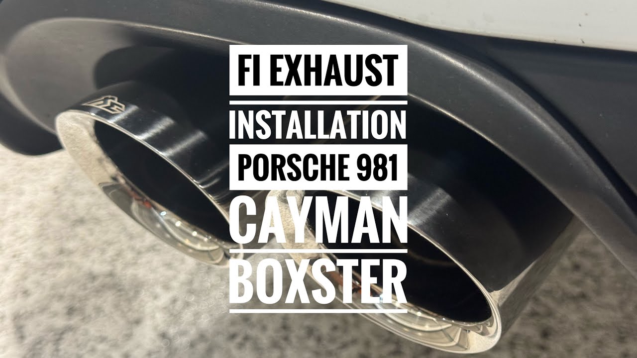 Porsche 981 Cayman Boxster Fi Exhaust Install and Review